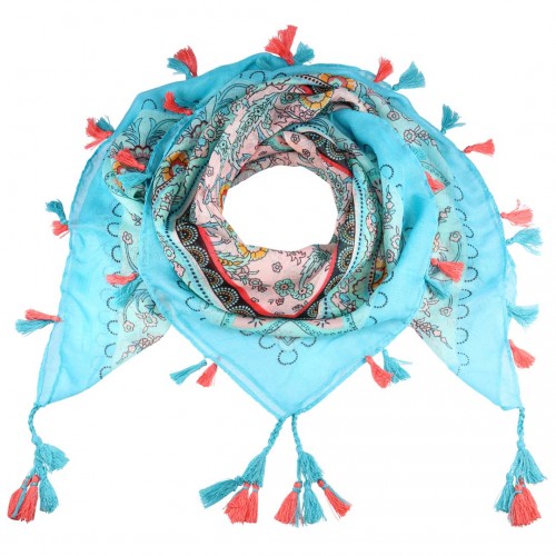 FOULARD - TOLEDO TURQUOISE