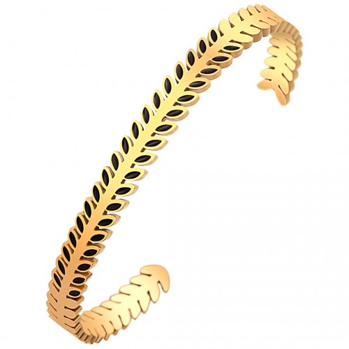 Bracelet NOGUERI Black Gold Jonc réglable...
