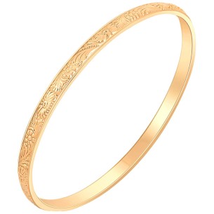 Bracelet SUBLIME Gold Jonc rigide Soieries Doré Laiton... 2