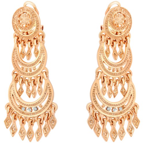 Boucles d'oreilles ESMEA Gold Pendantes à pendentif Gitan tzigane Doré Laiton doré à l'or fin