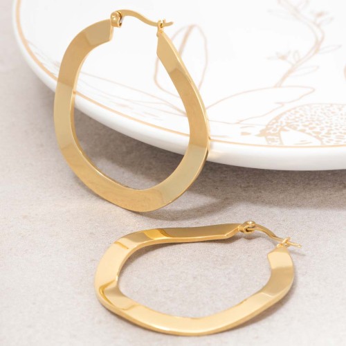 Boucles d'oreilles ONDOLA Doré Acier inoxydable doré à l'or fin