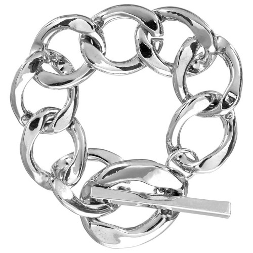 Bracelet GORMETTA Silver Bracelet chaine souple Gourmette Argenté Rhodium