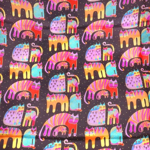 Foulard EL GATO PAYASO Black Color étole en...