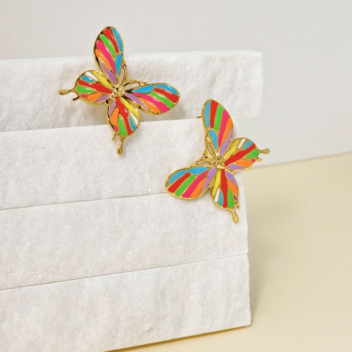 Boucles d'oreilles BORBOLA Color Gold Pendantes...
