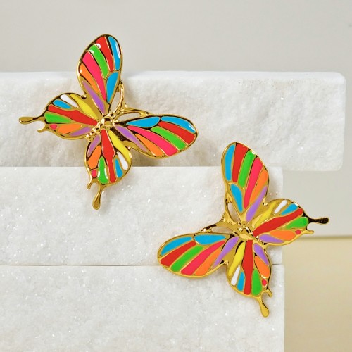 Boucles d'oreilles BORBOLA Color Gold Pendantes...