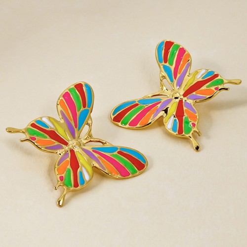 Boucles d'oreilles BORBOLA Color Gold Pendantes...
