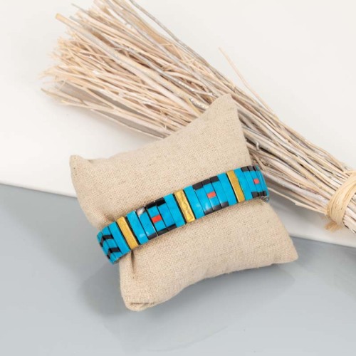 Bracelet ETOCHI Turquoise Silver Manchette...