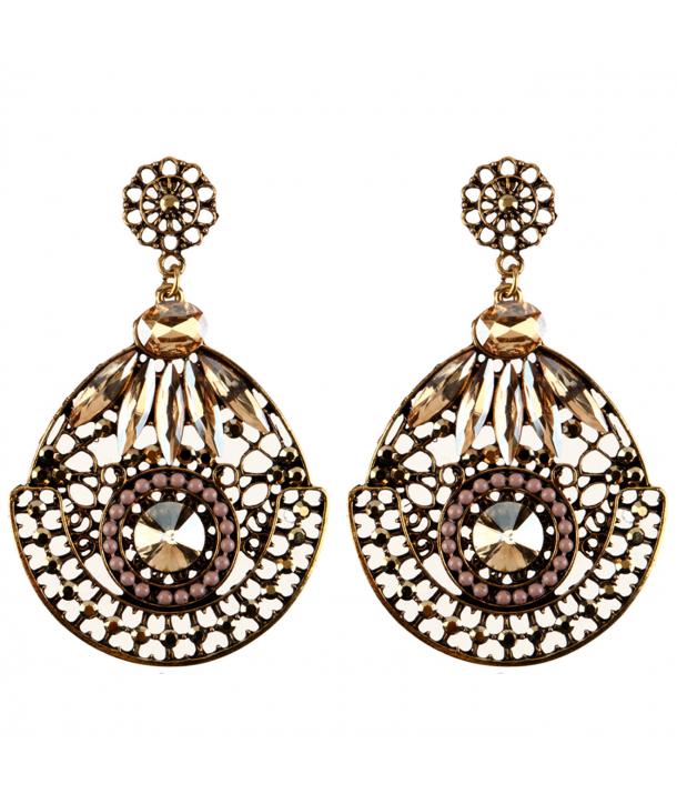 BOUCLES D'OREILLES - NEPTUNE CITRINE