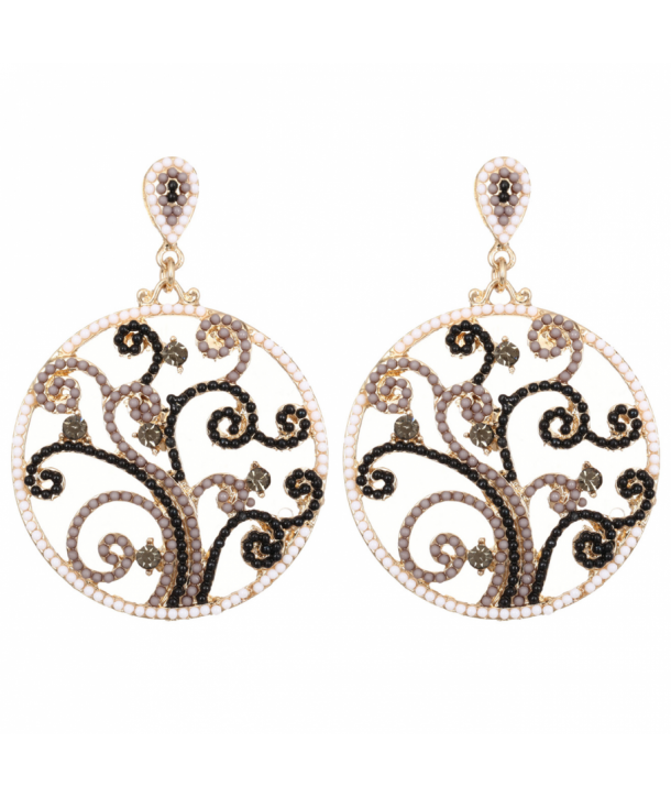 BOUCLES D'OREILLES - ZEPHIRA GOLD & BLACK
