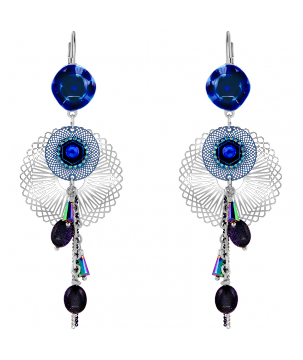 BOUCLES D'OREILLES - LAPAZULA NIGHT BLUE