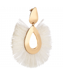 BOUCLES D'OREILLES - VANCOUVER DORADA BLANCO BOUCLES D'OREILLES - VANCOUVER DORADA BLANCO