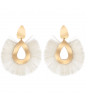 BOUCLES D'OREILLES - VANCOUVER DORADA BLANCO BOUCLES D'OREILLES - VANCOUVER DORADA BLANCO