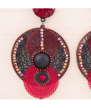 BOUCLES D'OREILLES - EGYPTO SANGRE Y NOCHE 2