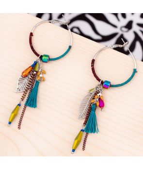 BOUCLES D'OREILLES - MANOLA COLOR SILVER