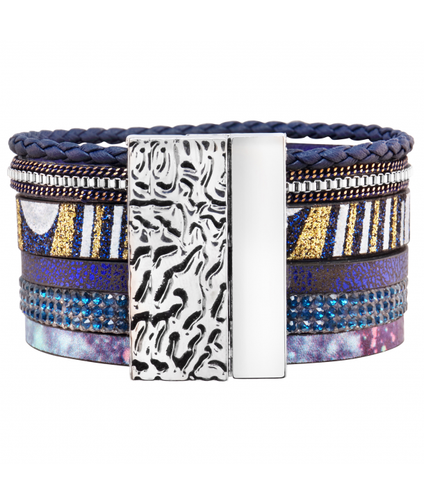 BRACELET - TORECILA BLUE SILVER