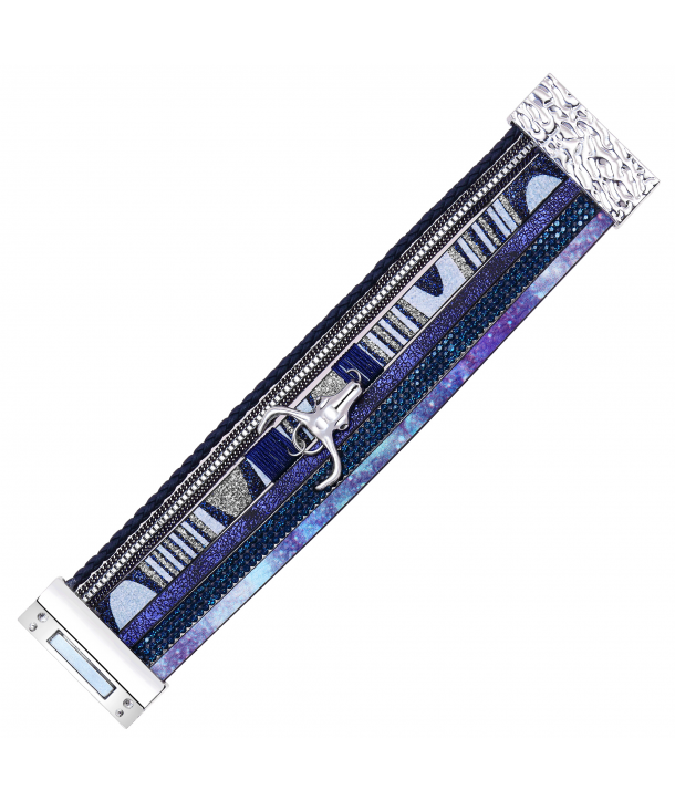 BRACELET - TORECILA BLUE SILVER