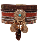BRACELET - AZTEK CHOCO DORADA BRACELET - AZTEK CHOCO DORADA