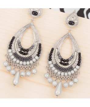 BOUCLES D'OREILLES - KAZOKAS NOCHE SILVER 2